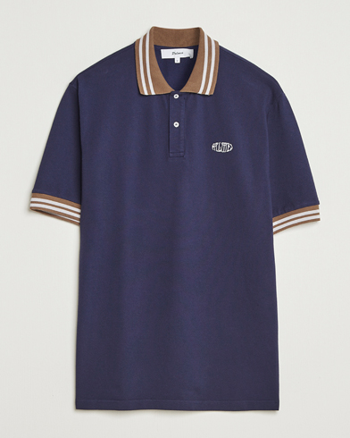 Palmes Oval Pique Polo Dark Blue – Blau