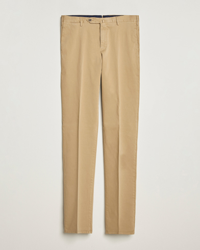PT01 Slim Fit Cotton/Stretch Trousers Beige – Beige