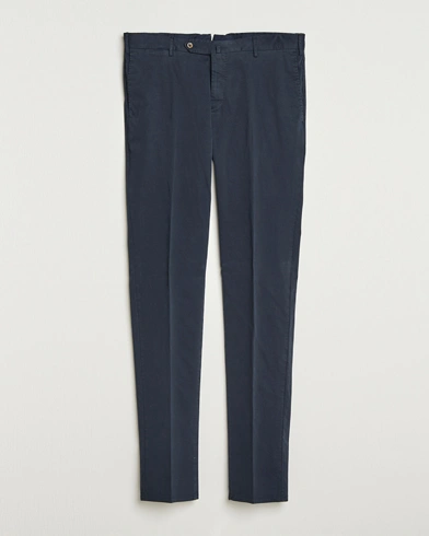 PT01 Slim Fit Cotton/Stretch Trousers Navy – Blau