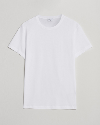 Filippa K Lightweight Cotton Crew Neck T-Shirt White – Weiß