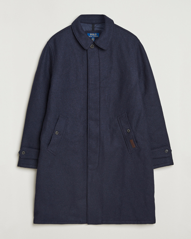 Polo Ralph Lauren Heritage Twill Wool Coat Collection Navy – Blau
