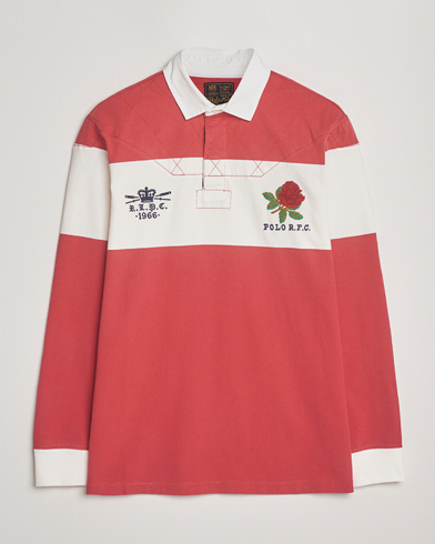 Polo Ralph Lauren Sport Rugby Sweater Sunrise Red – Mehrfarbig