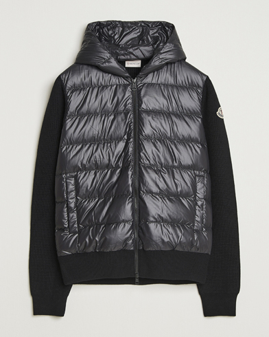 Moncler Padded Hooded Cardigan Black – Schwarz