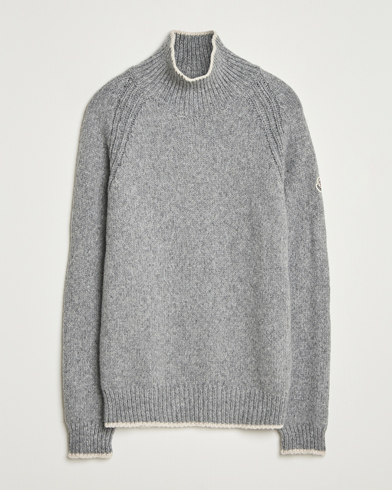 Moncler Wool Turtleneck Grey Melange – Grau