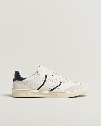 Fred Perry B4 Leather/Suede Sneaker Snow White – Weiß