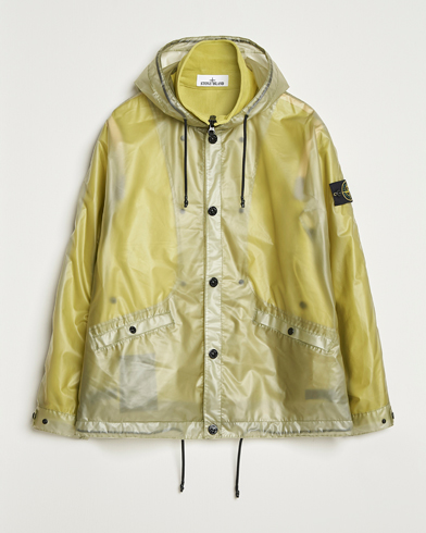 Stone Island Translusent Cover Moleskin Short Parka Green – Grün