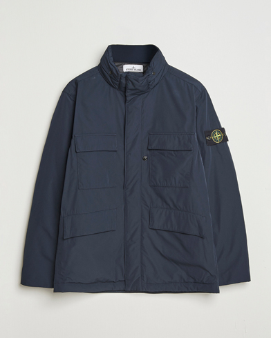 Stone Island Micro Twill Padded Field Jacket Navy – Blau