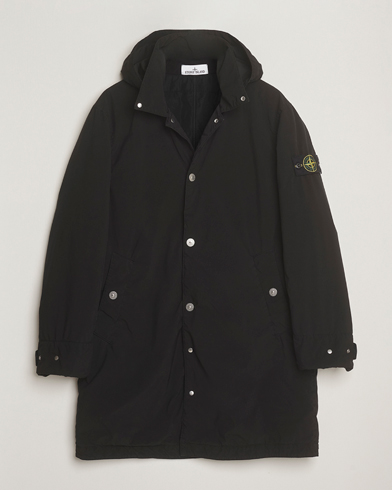 Stone Island Light Compact Padded Hood Coat Black – Schwarz