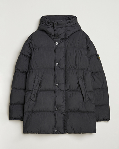 Stone Island Crinkle Reps Down Parka Black – Schwarz