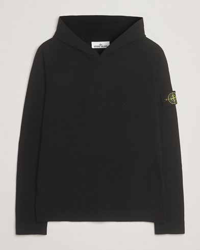 Stone Island Knitted Geelong Wool Hood Black – Schwarz