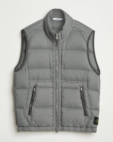 Stone Island Seamless Tunnel Nylon Down Vest Cement – Grau