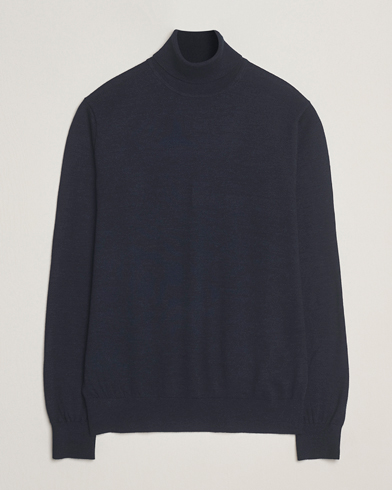 Tiger of Sweden Nevile Extra Fine Merino Polo Light Ink – Blau