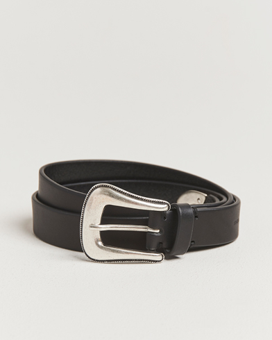 Tiger of Sweden Ecus Western Leather Belt Black – Schwarz