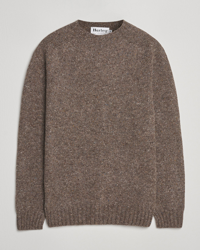 Harley Of Scotland Donegal Wool Crewneck Brown – Braun