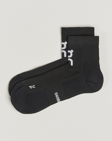 On Core Run Sock Mid 2-Pack Black – Schwarz
