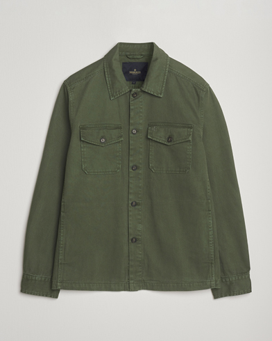 Morris Alain Twill Shirt Jacket Olive – Grün
