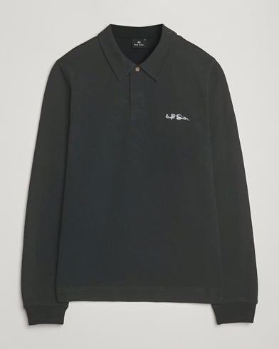 PS Paul Smith Cotton Logo Rugby Sweater Dark Green – Grün