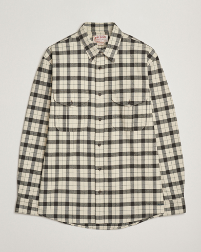 Filson Checked Alaskan Guide Shirt Cream/Grey – Weiß