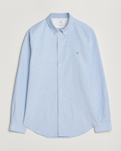 PS Paul Smith Tailored Fit Embroidered Oxford Shirt Light Blue – Blau