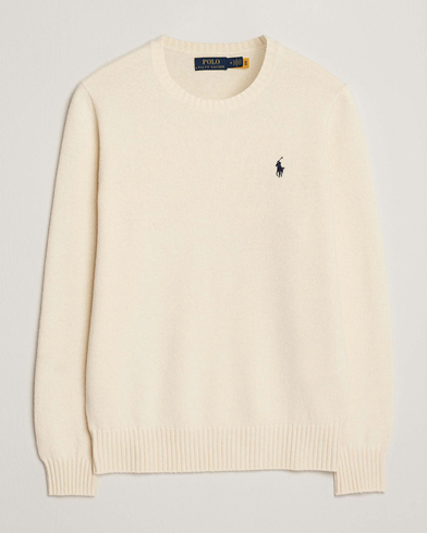 Polo Ralph Lauren Wool/Cashmere Crew Neck Andover Cream – Weiß