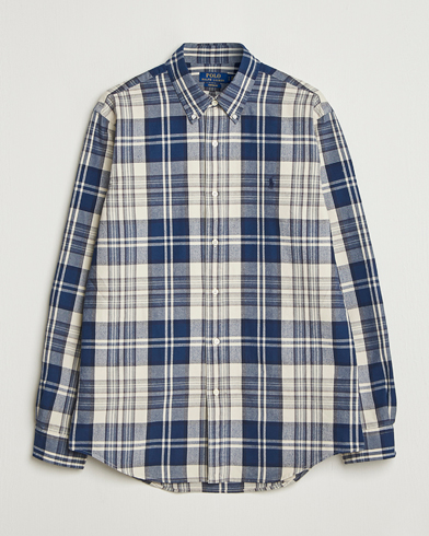 Polo Ralph Lauren Custom Fit Checked Shirt White/Navy Multi – Blau