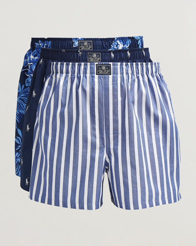 Polo Ralph Lauren 3-Pack Woven Boxer Blue/Navy – Blau