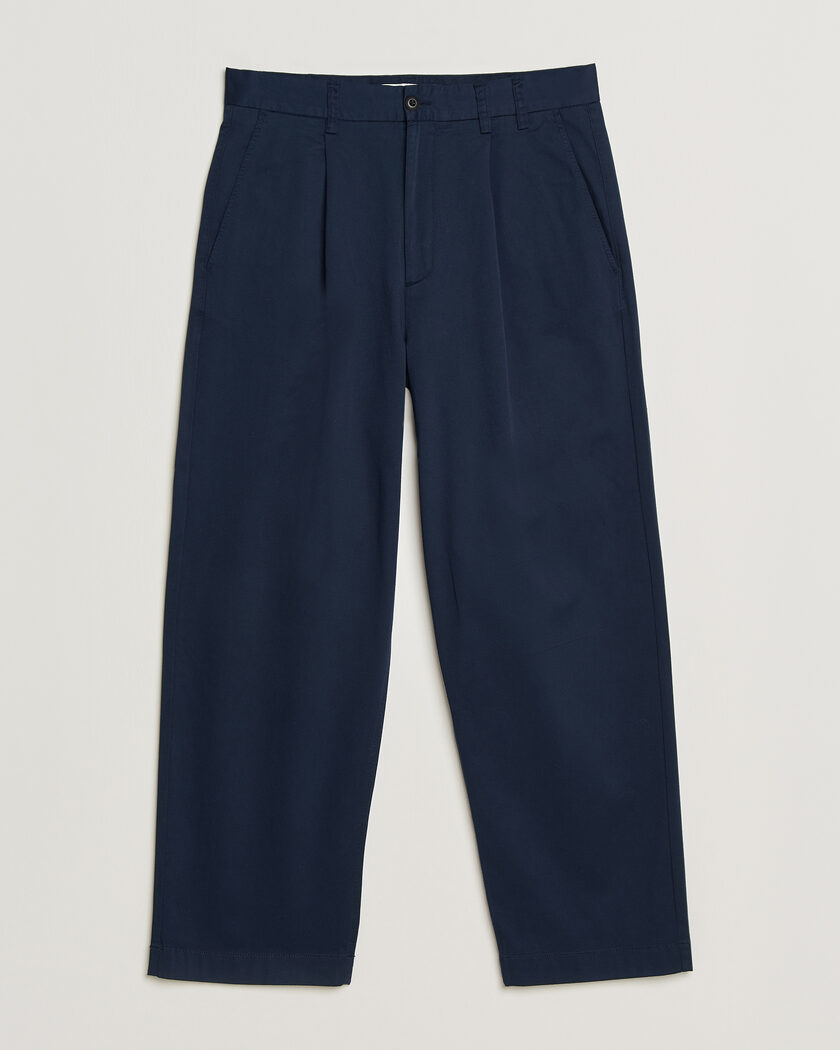 Forét Writer Relaxed Fit Pants Navy – Blau