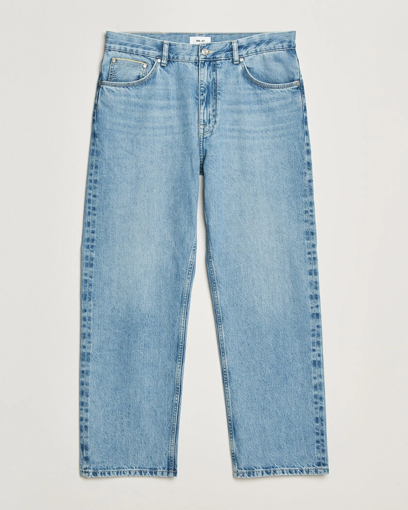 NN07 Otis Loose Fit Selvedge Jeans Light Blue – Blau