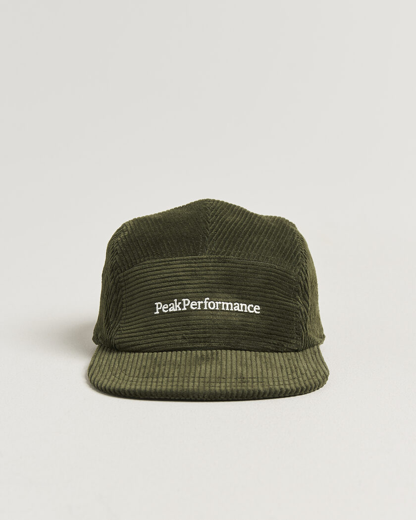 Peak Performance Cord Cap Pine Needle – Grün