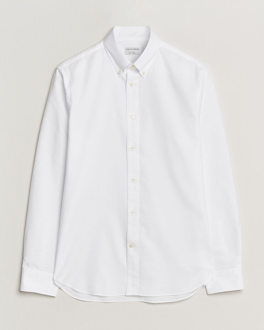 Tiger of Sweden Bjorn Oxford Shirt Pure White – Weiß