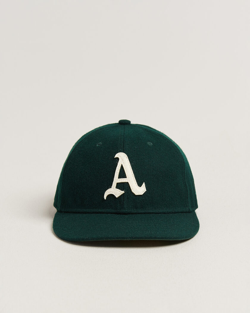 New Era Retro Crown 9Fifty Melton Wool Cap Oakland Athletics – Grün