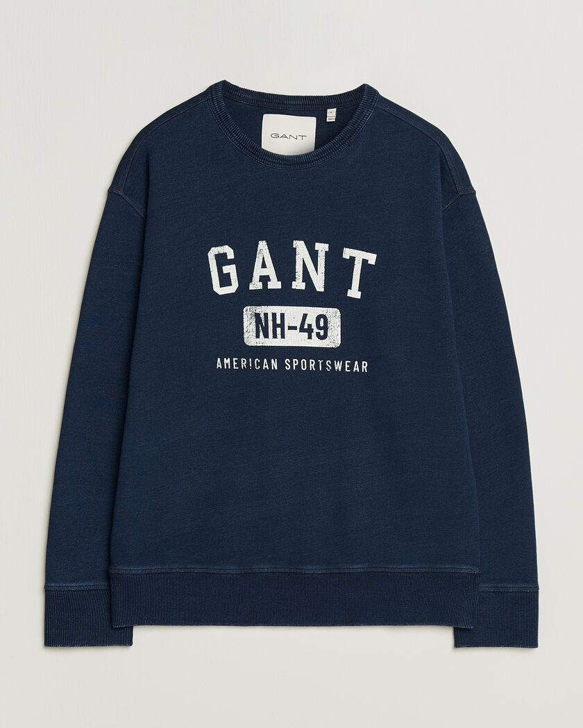 Gant Indigo Graphic Sweatshirt Dark Blue – Blau
