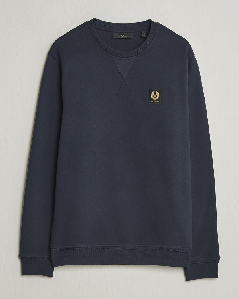 Belstaff Signature Crew Neck Sweatshirt Dark Ink – Blau