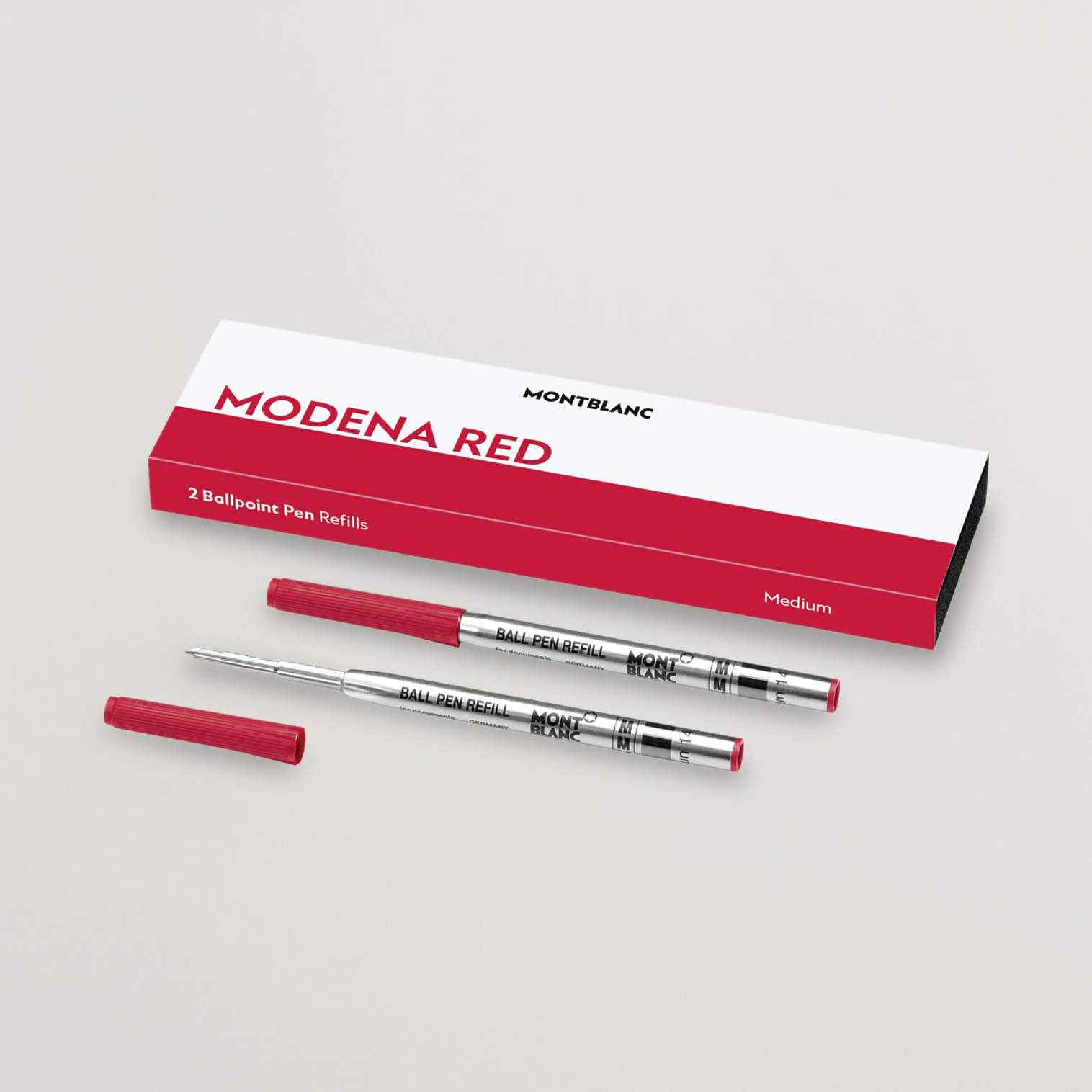 Montblanc 2 Ballpoint Pen Refills Modena Red bei Care of Carl