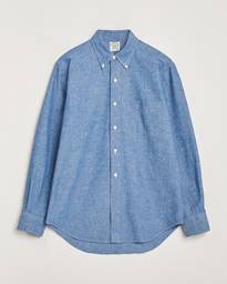  Vintage Ivy Chambray Button Down Shirt Blue