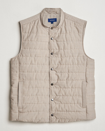  Padded Wool Vest Beige