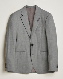  Wool Flannel Blazer Light Grey