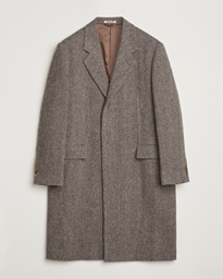  Wool Tweed Chesterfield Coat Khaki