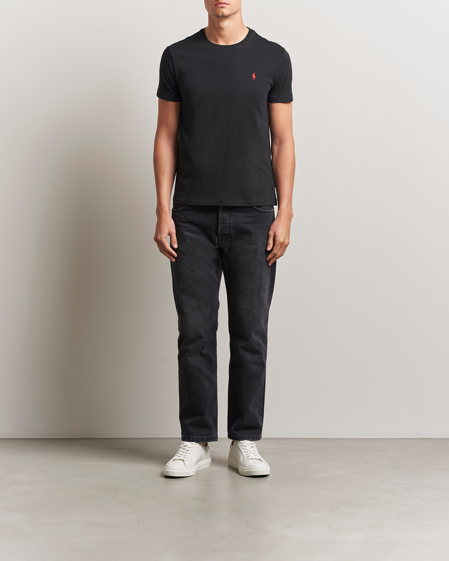 Herren | T-Shirts | Polo Ralph Lauren | Custom Slim Fit Tee RL Black