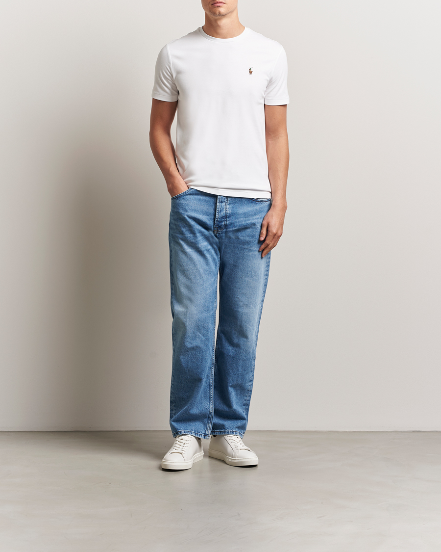 Herren | T-Shirts | Polo Ralph Lauren | Luxury Pima Cotton Crew Neck T-Shirt White