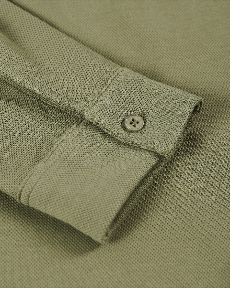 Herren | Pullover | Samsøe Samsøe | Samsøe & Samsøe Abuto Cotton Piquet Shirt Deep Lichen Green