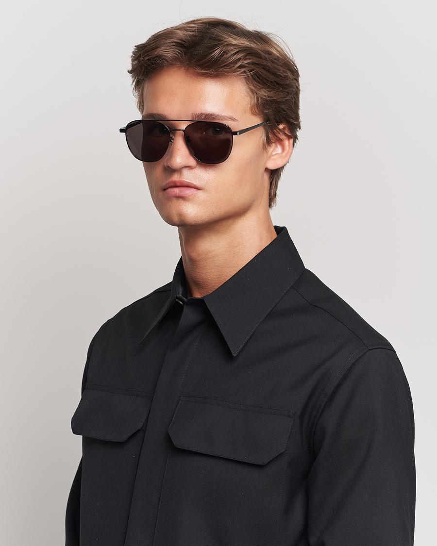 Herren | Pilotenbrillen | Saint Laurent | SL 531 Sunglasses Black/Black