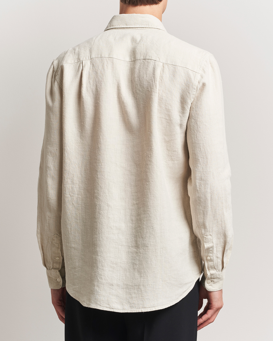Herren | Hemden | A Day's March | Abu Linen Shirt Sand