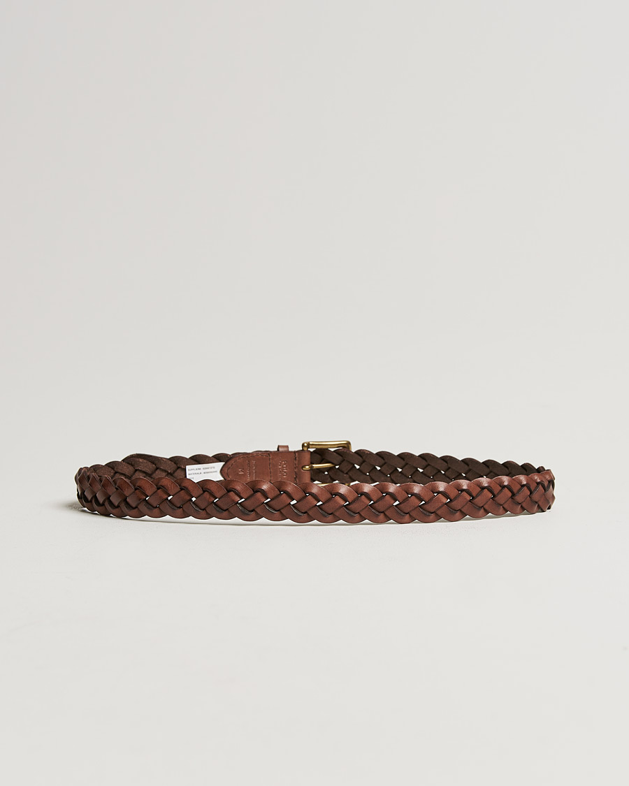 Herren |  | Polo Ralph Lauren | Wide Braided Belt Polo Brown