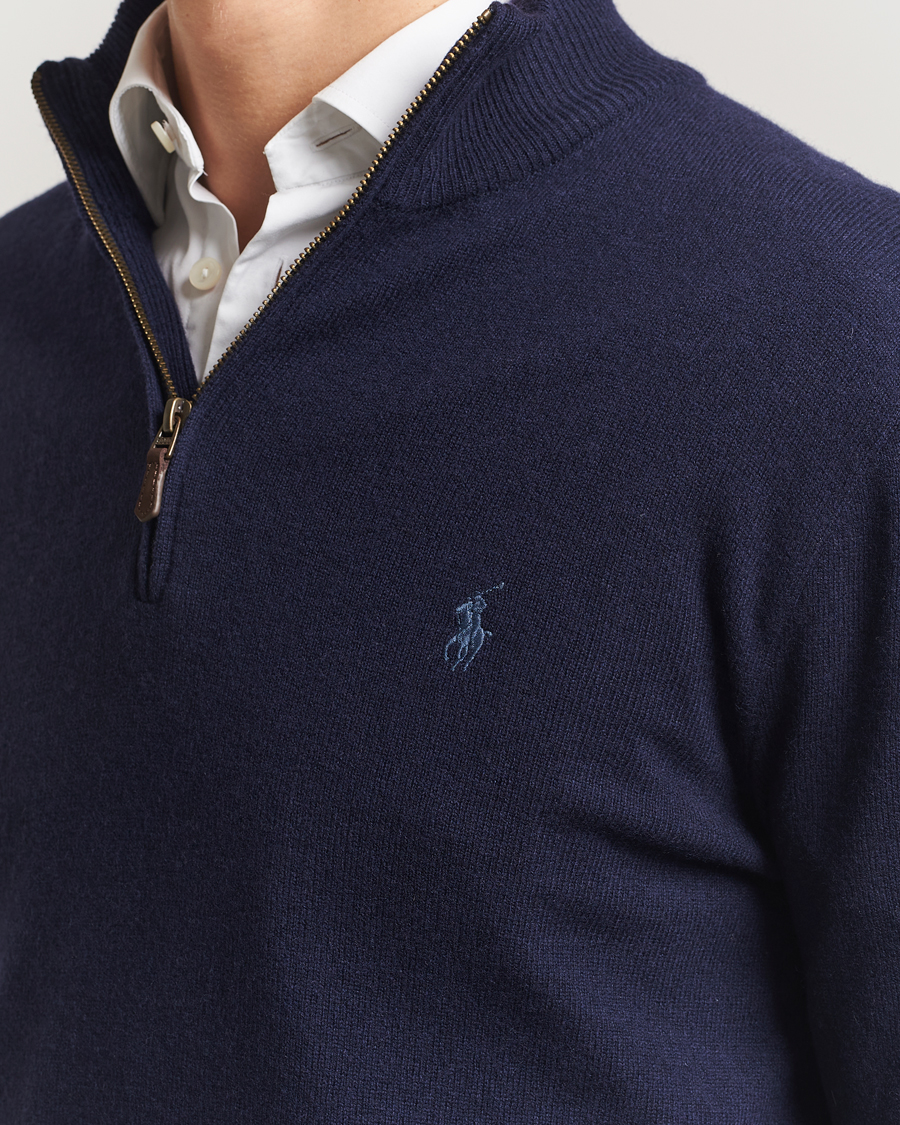 Herren | Pullover | Polo Ralph Lauren | Merino Half-Zip Sweater Hunter Navy