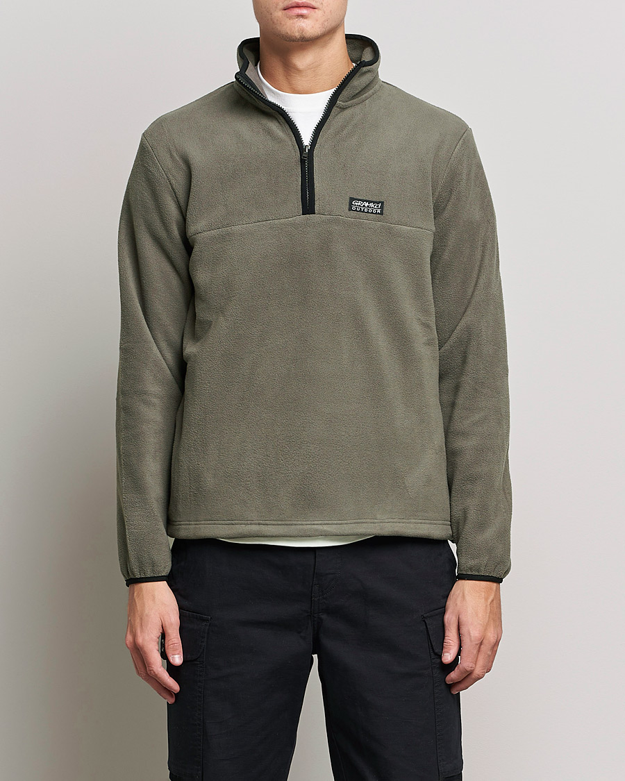 Herren | Pullover | Gramicci | Mock Neck Fleece Grey
