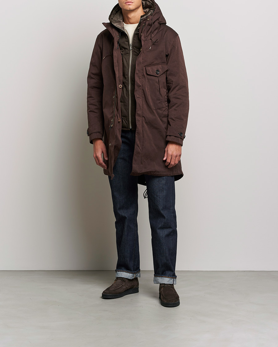 Herren | Jacken | Ten c | Hooded Down Liner Brown