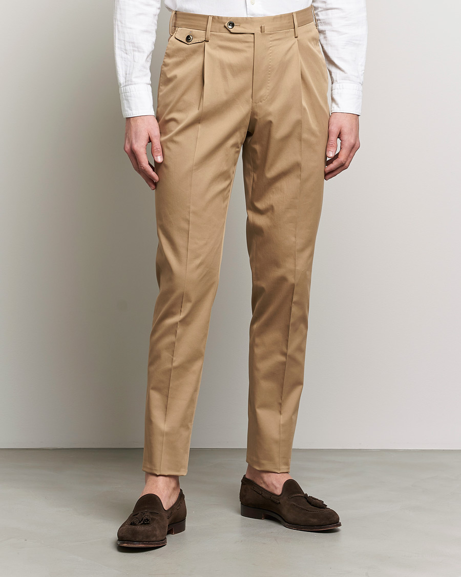 Herren | Hosen | PT01 | Gentleman Fit Silkochino Trousers Beige