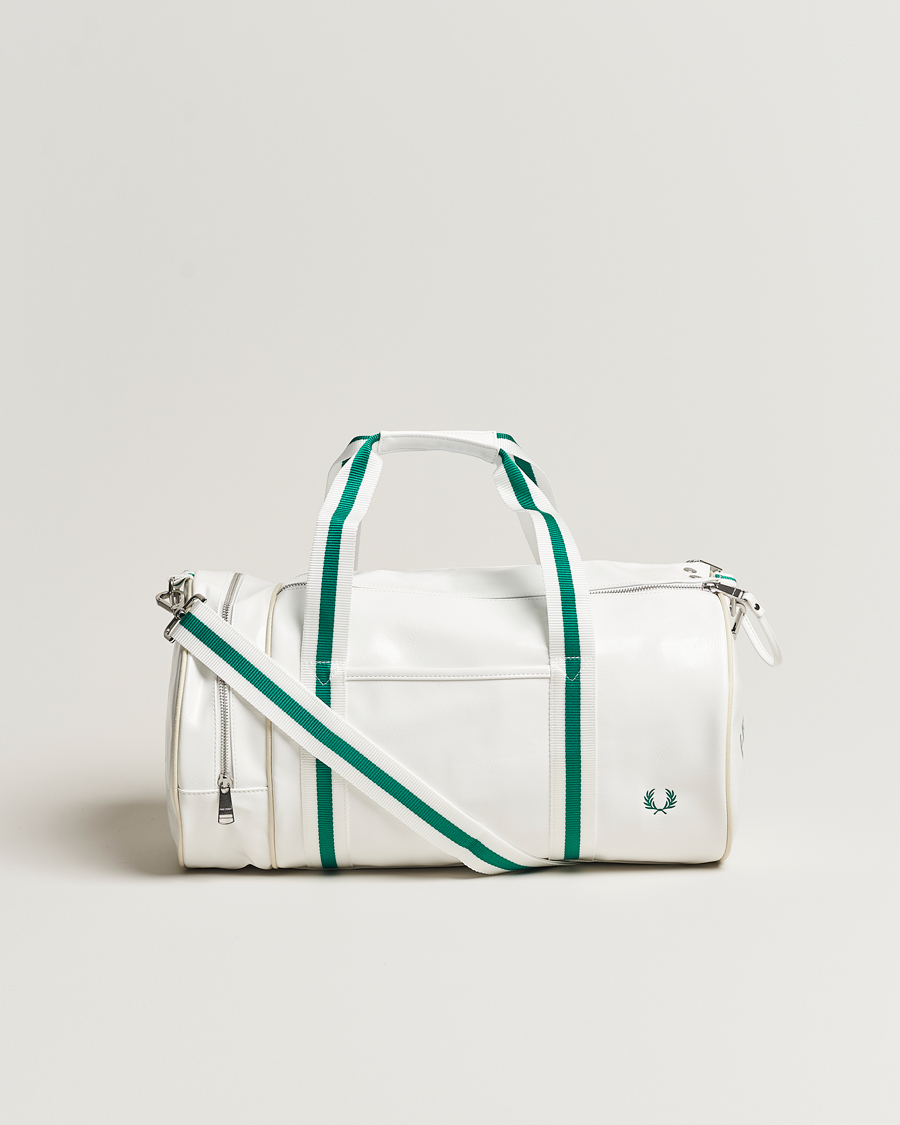 Herren | Fred Perry Classic Barrel Bag Snow White | Fred Perry | Classic Barrel Bag Snow White