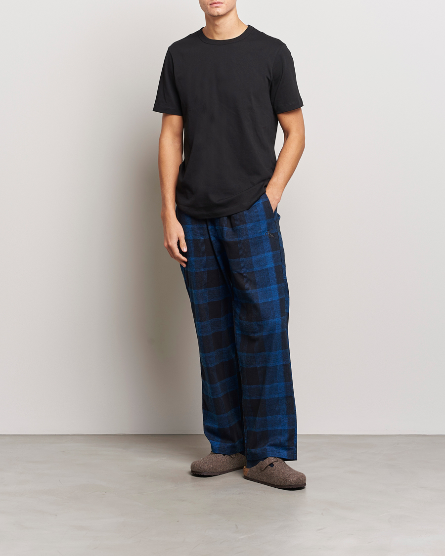 Herren | Schlafanzüge & Bademäntel | Calvin Klein | Flannel Pyjama Pants Black/Blue